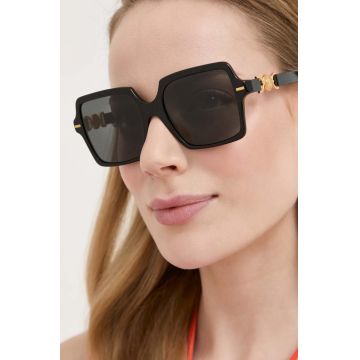 Versace ochelari de soare femei, culoarea negru