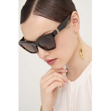 Burberry ochelari de soare femei, culoarea maro, 0BE4420U