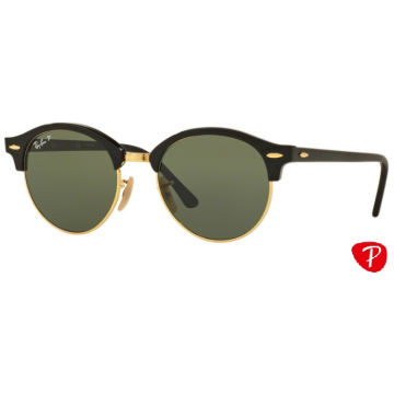 Ochelari de soare unisex Clubround Ray-Ban RB4246 901/58