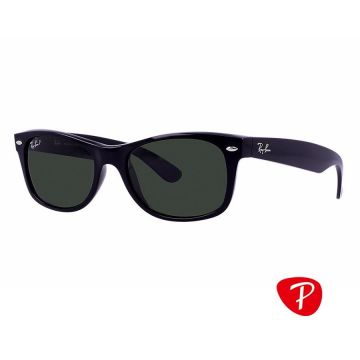 Ochelari de soare unisex New Wayfarer Ray-Ban RB2132 901/58 Polarizati