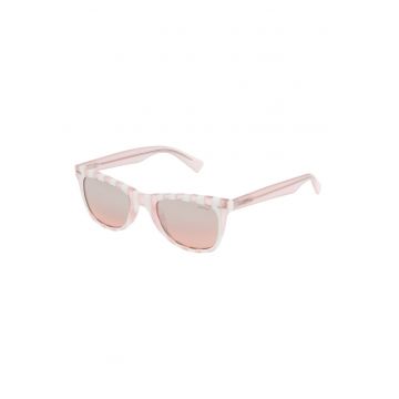 Ochelari de soare cu rama cu model in dungi Ochelari de soare cu rama cu model in dungi