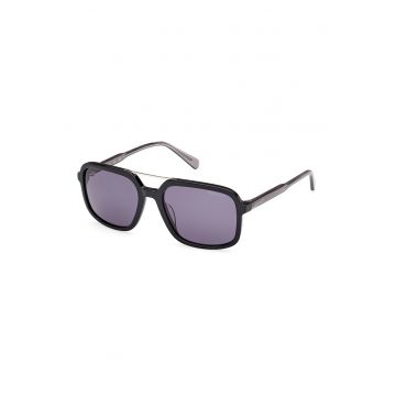 Ochelari de soare aviator patrati cu lentile uni