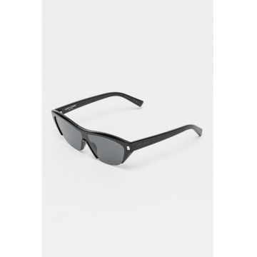 Ochelari de soare cat-eye cu lentile uni - Negru