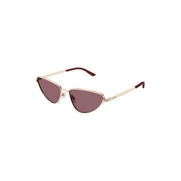 Ochelari de soare cat-eye cu rame metalice