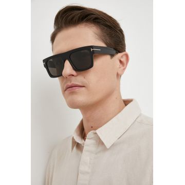 Tom Ford ochelari de soare Fausto bărbați, culoarea negru
