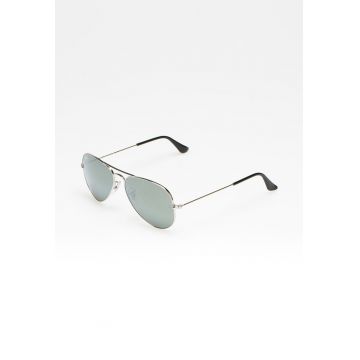 Ochelari de soare argintii Aviator