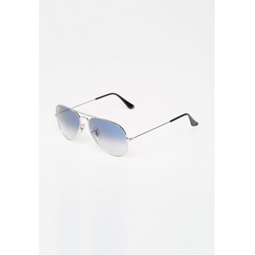 Ochelari de soare argintii Aviator