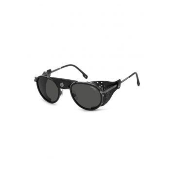 Ochelari de soare aviator cu insertii de piele