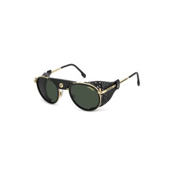 Ochelari de soare aviator cu insertii de piele