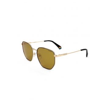 Ochelari de soare aviator unisex cu lentile polarizate - Auriu - Negru