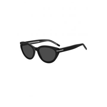 Ochelari de soare cat-eye cu detalii contrastante