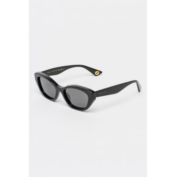 Ochelari de soare cat-eye cu lentila cu culoare uniforma