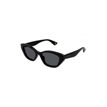 Ochelari de soare cat-eye cu lentila cu culoare uniforma