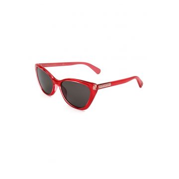 Ochelari de soare cat-eye cu logo discret pe lentile