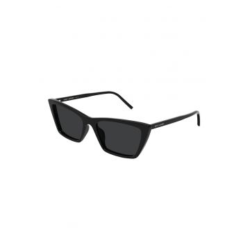 Ochelari de soare cat-eye. - Negru