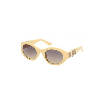 Ochelari de soare ovali cu model uni
