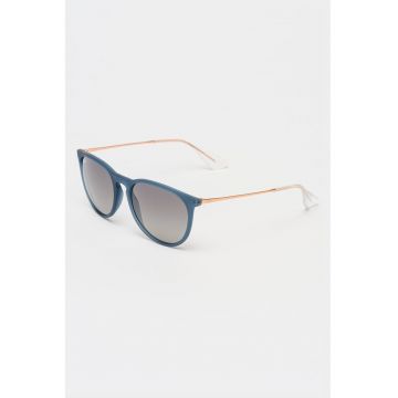 Ochelari de soare pantos unisex Erika - Auriu/Bleumarin
