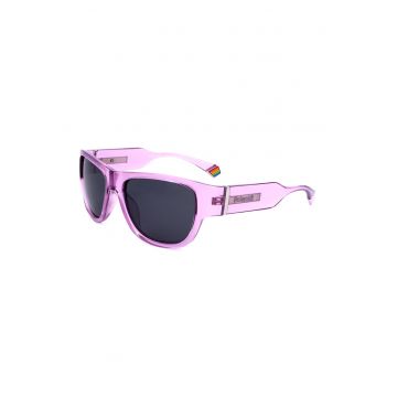 Ochelari de soare patrati cu lentile polarizate si model unisex