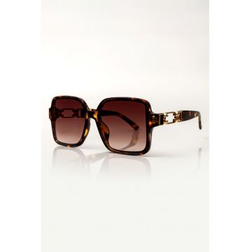 Ochelari de soare patrati cu model tortoise