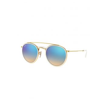 Ochelari de soare rotunzi unisex cu lentile oglinda