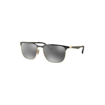 Ochelari de soare wayfarer unisex cu lentile oglinda