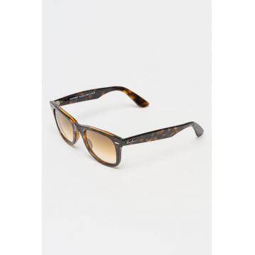 Ochelari de soare wayfarer unisex - Maro/Galben