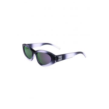 Ochelari de soare wrap cu model unisex si logo