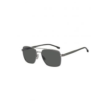 Ochelari de soare aviator cu detaliu cu logo discret
