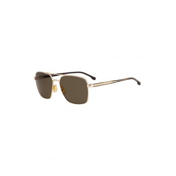 Ochelari de soare aviator cu detaliu cu logo discret