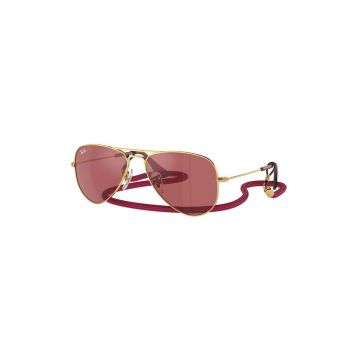 Ochelari de soare aviator cu lentile polarizate si rama metalica