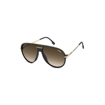 Ochelari de soare aviator cu logo - Auriu -