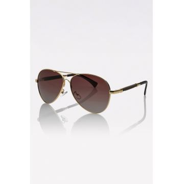 Ochelari de soare aviator unisex cu lentile in degrade