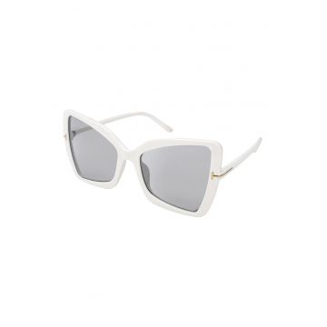 Ochelari de soare butterfly cu detaliu metalizat Rose