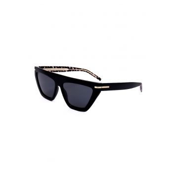 Ochelari de soare cat-eye cu detalii contrastante