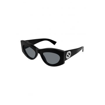 Ochelari de soare cat-eye cu logo