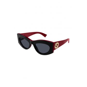 Ochelari de soare cat-eye cu logo