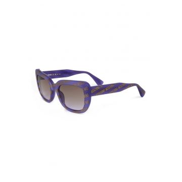 Ochelari de soare cat-eye cu logo