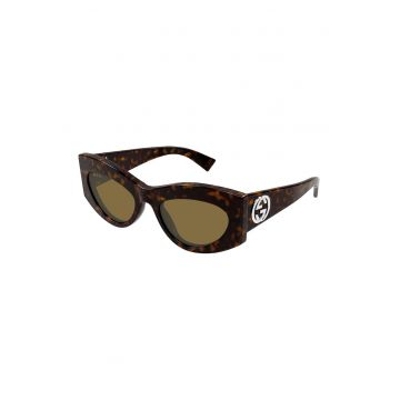 Ochelari de soare cat-eye cu logo
