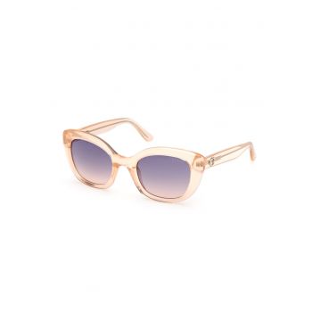 Ochelari de soare cat-eye cu model uni