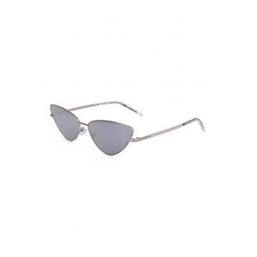 Ochelari de soare cat-eye cu rama metalica