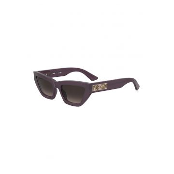 Ochelari de soare cat-eye dreptunghiulari cu lentile in degrade
