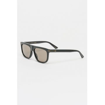 Ochelari de soare cu lentile-uni - Negru stins/Argintiu
