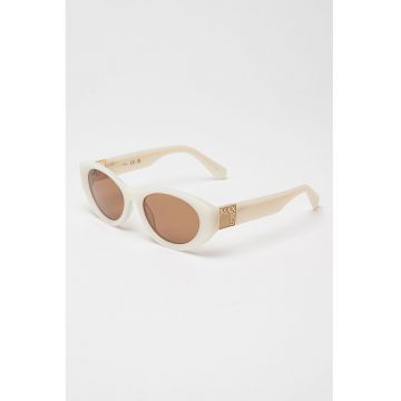 Ochelari de soare cu model infasurabil si aplicatie logo metalica