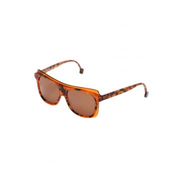 Ochelari de soare dama  polarizati - maro - dimensiuni lentile 57x17x142mm - set cu etui si servetel.