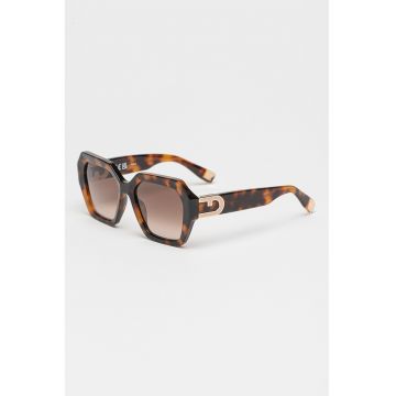 Ochelari de soare hexagonali cu lentile in degrade