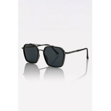 Ochelari de soare hexagonali unisex cu lentile polarizate