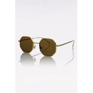 Ochelari de soare octagonali unisex cu lentile polarizate