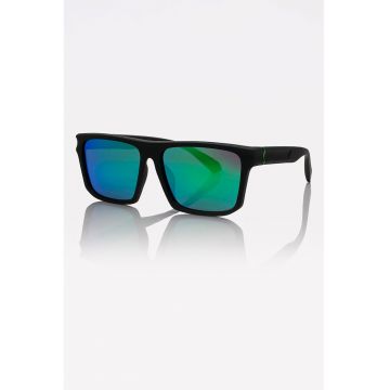 Ochelari de soare patrati unisex cu lentile oglinda polarizate