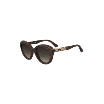 Ochelari de soare rotunzi cat-eye cu lentile in degrade