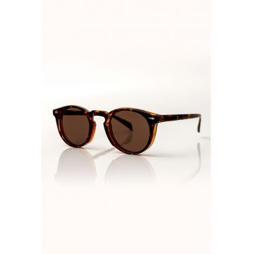 Ochelari de soare rotunzi cu animal print